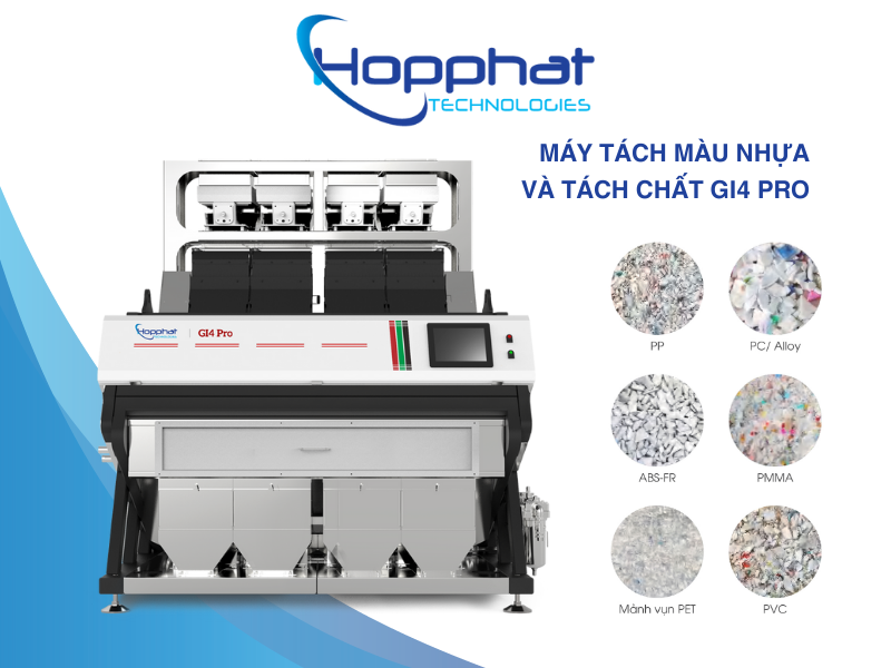 Máy tách màu nhựa và tách chất GI4 Pro